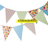 
Martha Stewart Crafts Modern Festive Pennant Garland, 12ft
